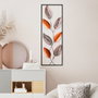 Wallity Leaf 3 Escultura de pared de metal multicolor
